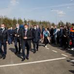 Владимир Нетёсов принял участие в церемонии открытия новой автодороги в обход города Боброва