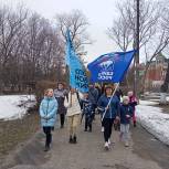 Активисты «Единой России» в Юрино приняли участие в акции «10 000 шагов к жизни»