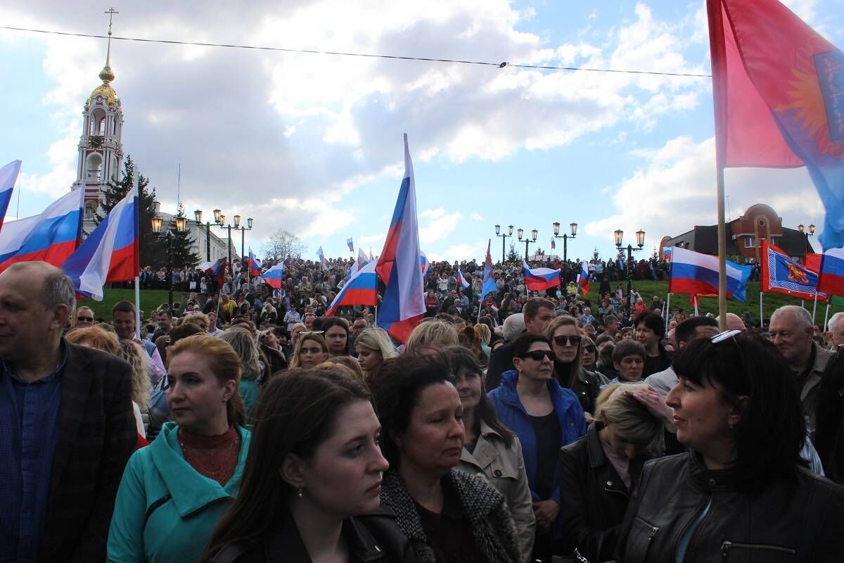 В Тамбове прошел митинг-концерт в поддержку российских военных, принимающих  участие в спецоперации на Украине