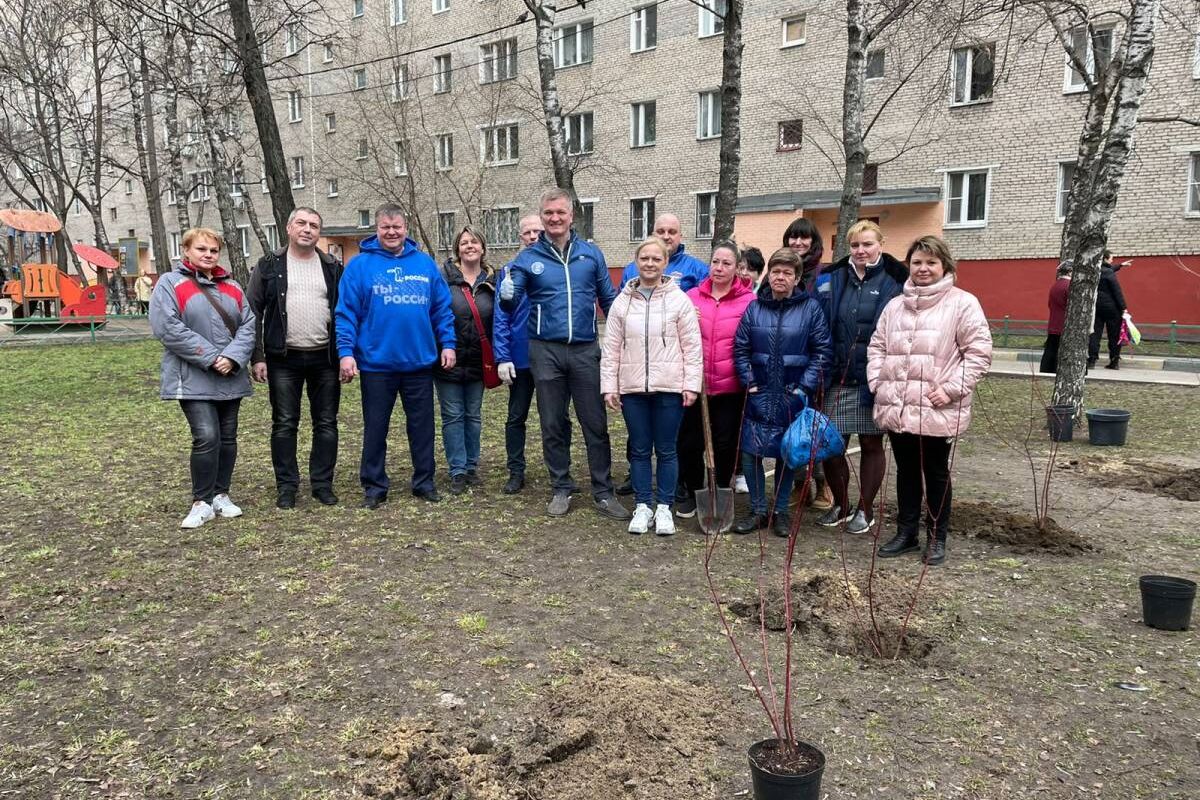 Депутат Мособлдумы Дмитрий Дениско принял участие в субботнике