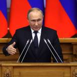 Владимир Путин: На «Единой России» лежит особая ответственность за системные меры поддержки