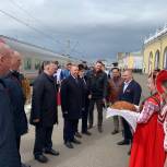 Активисты «Единой России» встретили участников «Вахты Героев» в Ярославле