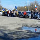 В Обоянском районе состоялся автопробег в поддержку российских военнослужащих