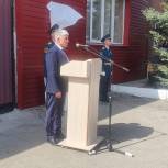 Единороссы поздравили со 100-летним юбилеем пожарную охрану города Касли