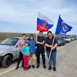 В Калмыкии прошел автопробег в поддержку Вооруженных сил России