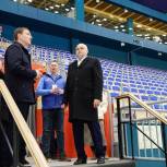 Андрей Турчак посетил ледовый дворец «Кузбасс» и спорткомплекс «Кузбасс-Арена»