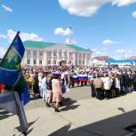 В Челябинской области «Единая Россия» организовала митинг в поддержку Президента и спецоперации