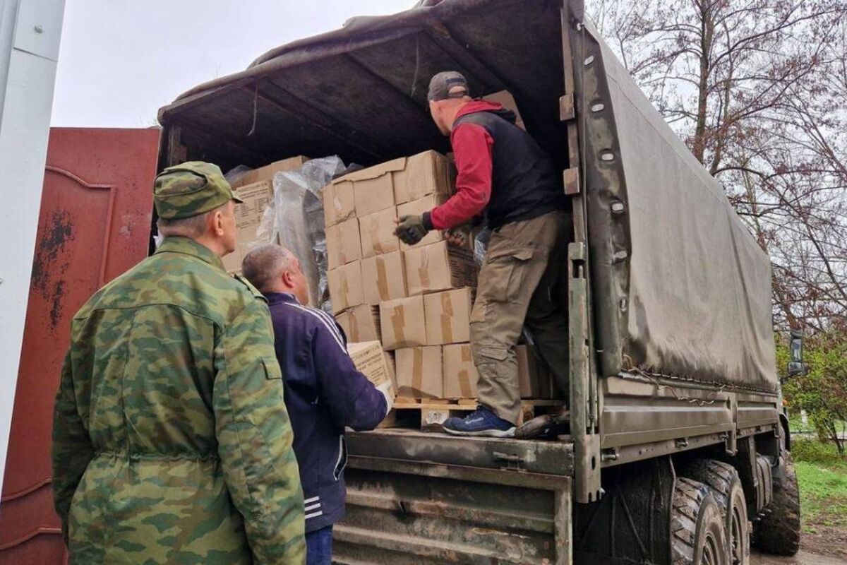 12 тонн гуманитарной помощи доставила на Донбасс «Молодая Гвардия» Москвы