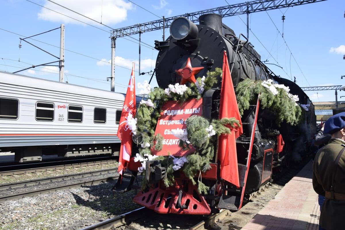 В Уфу прибыл ретро-поезд «Паровоз Победы»