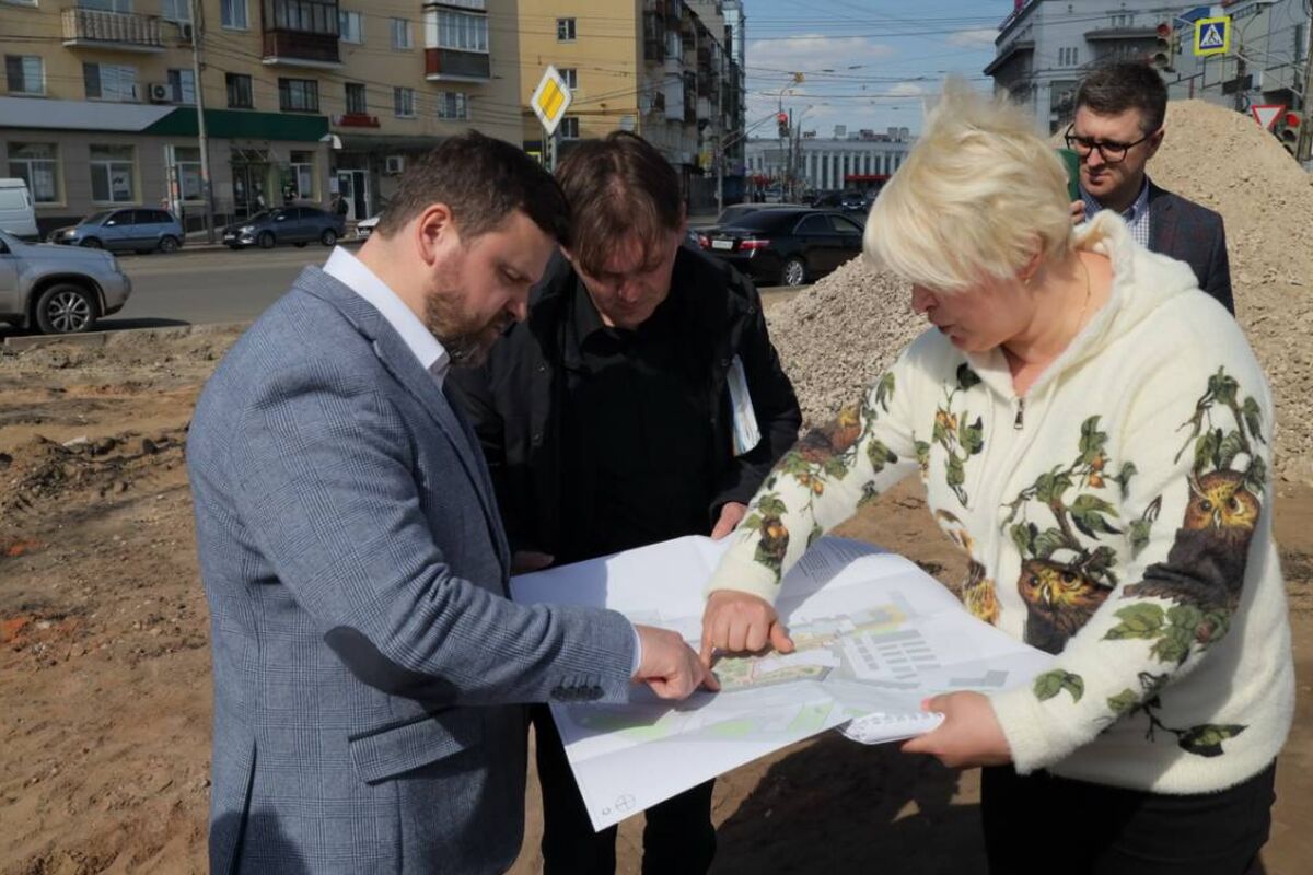 В Канавинском районе Нижнего Новгорода начались работы по благоустройству  на четырех общественных пространствах