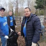 Молодогвардейцы Сасовского местного отделения благоустроили воинские захоронения