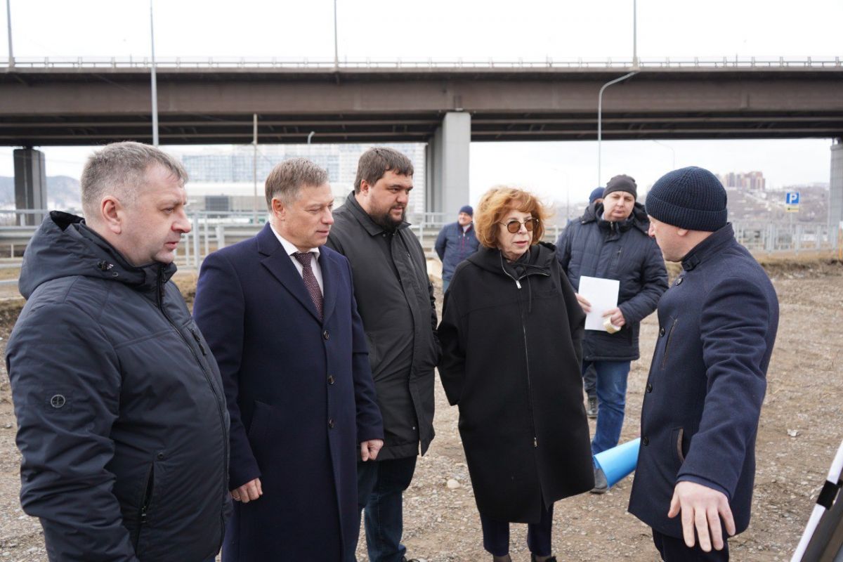 Депутаты Горсовета проконтролировали строительство развязки в микрорайоне Пашенный