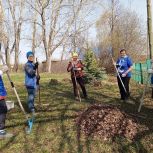 Благоустройство мест воинских захоронений и посадка деревьев: единороссы присоединились ко Всероссийскому субботнику
