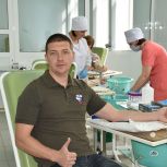 В ЛНР при поддержке «Единой России» прошла акция по сдаче крови