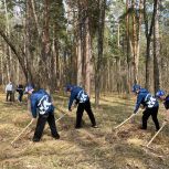 Дзержинские активисты «Единой России» провели субботник в санаторно-реабилитационном центре «Пушкино»