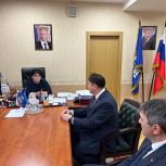 Наталья Западнова встретилась с главой Когалыма Тимуром Агадуллиным   и заместителем гендиректора компании «ЛУКОЙЛ-Западная Сибирь» Михаилом Каликой