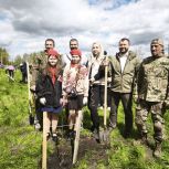 В Липецкой области при поддержке «Единой России» высадили Cад Героев