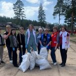В Катав-Ивановском районе, в рамках партпроекта «Единой России» «Городская среда», проходят традиционные субботники