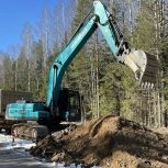 На участке капремонта автодороги Коноша – Вельск подрядчик продолжает работы по устройству земполотна