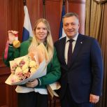 Игорь Кобзев встретился с двукратной чемпионкой Паралимпийских игр из Байкальска Варварой Ворончихиной