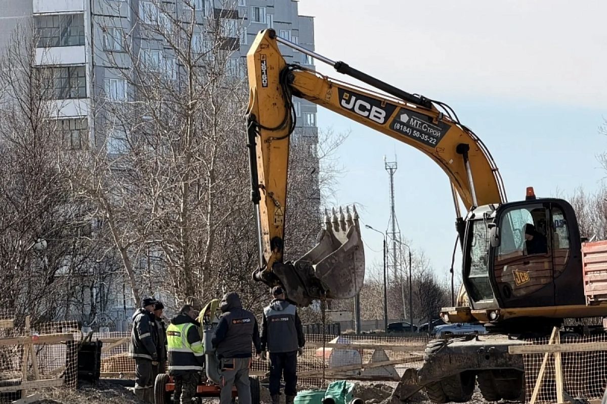 В Северодвинске на набережной имени А.Ф. Зрячева подрядчик приступил к устройству покрытий