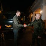 Председатель Правительства Чувашии, и.о. Секретаря реготделения «Единой России» Сергей Артамонов передал гуманитарный груз и технику бойцам в зоне СВО