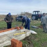 В Илишевском районе в рамках партпроекта «Реальные дела» строят памятник землякам - участникам войны
