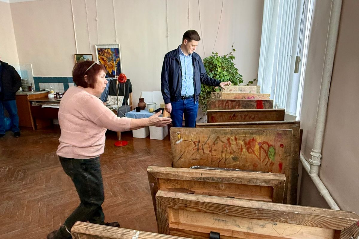 Андрей Шалунов посетил детскую художественную школу им. П.М. Боклевского города Скопина