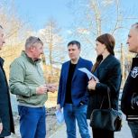 В Советском районе идут работы по обустройству нового сквера