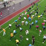 Олимпийские чемпионы провели зарядку для ростовчан в День физкультурника