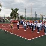 В Успенском районе единороссы приняли участие в торжественном открытии многофункциональной спортивной площадки