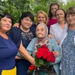 В Золотухинском районе единороссы поздравили ветерана труда с 95-летием