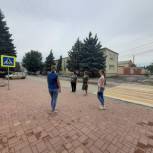 По партпроекту «Безопасные дороги» прошел мониторинг пешеходных переходов возле школ и детсадов в Тацинском районе