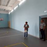 Ремонт спортзала в Ефимовской школе Курманаевского района завершен