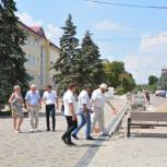 Благоустройство центральной улицы города Крымск готово на 80%