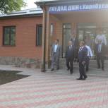 Магомет Тумгоев проверил ход строительства школы искусств в Карабулаке