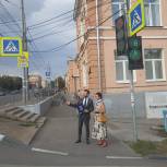 Алексей Ионов и Ольга Зайцева провели мониторинг безопасности переходов к школам