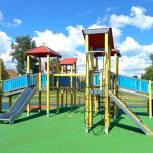 Современная детская площадка обустроена по нацпроекту в Чаплыгинском районе