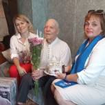В Обоянском районе единороссы поздравили ветерана с 99-летием