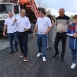 В Еманжелинске ремонтируют въезд в город