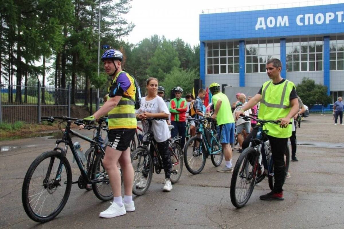 Общегородской велозаезд в рамках спортивного марафона «Сила России» прошёл  в Саянске