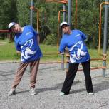 В рамках марафона «Сила России» в Мурманской области провели тренировку для жителей «серебряного возраста»