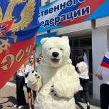 Сорокаметровый флаг России развернули в Предгорном округе
