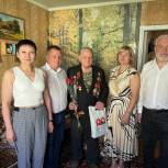 Единороссы Железнодорожного местного отделения партии поздравили ветеранов Великой Отечественной войны