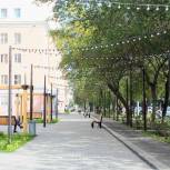 В Советском районе завершены работы по благоустройству новой пешеходной зоны