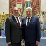 Секретарь реготделения партии Леонид Черкесов поздравил Андрея Макушева с назначением на должность заместителя Председателя Кабинета Министров – министра сельского хозяйства Чувашии