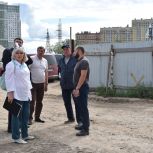 Виталий Артемов проверил ход работ по строительству школы в микрорайоне Олимпийский