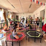 В Родном и Терновке прошли мастер-классы по джампинг-фитнесу