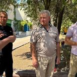 Комплексный подход: в Новокатериновке ремонтируют не только школу, но и облагораживают и делают безопасной прилегающую территорию