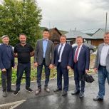 Альберт Абзалов оценил темп благоустройства общественной территории в селе Нижнеиргиинское